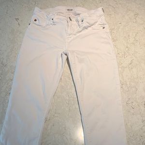 Hudson, white Krista ankle super skinny